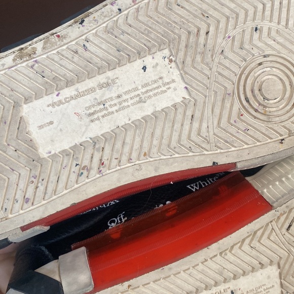 Off-White Black Vulcanized Sneakers Size 33” - Picture 8 of 8